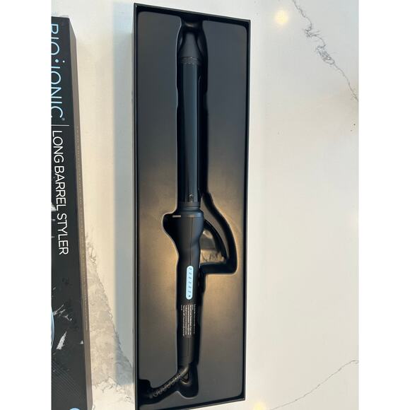 Bio Ionic Long Barrel Curling Iron 1.25 Inch Pro Styler for Loose Waves - Picture 3 of 8